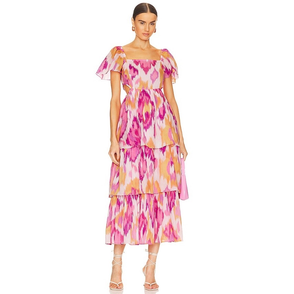 Banjanin Bonnie pink abstract dress size small